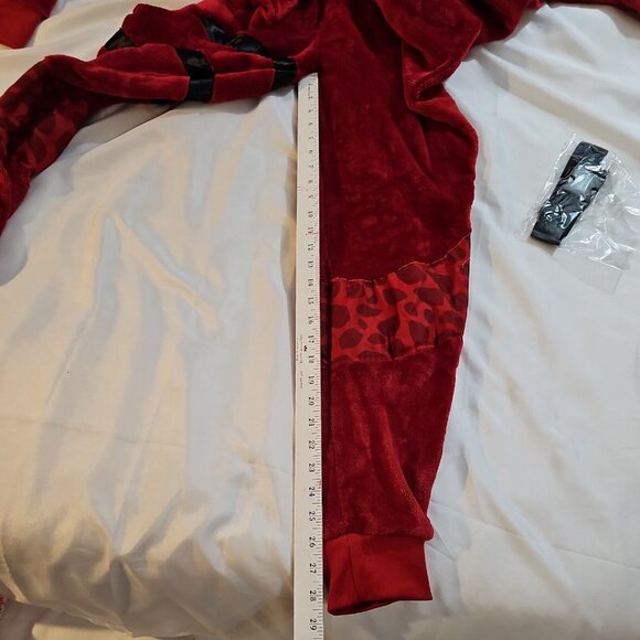 Fortnite Plush Red Tricera Ops Costume Hooded Size Teen OS Spirit Halloween - Picture 5 of 8